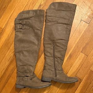 Stylish Brown Over-the-Knee Boots